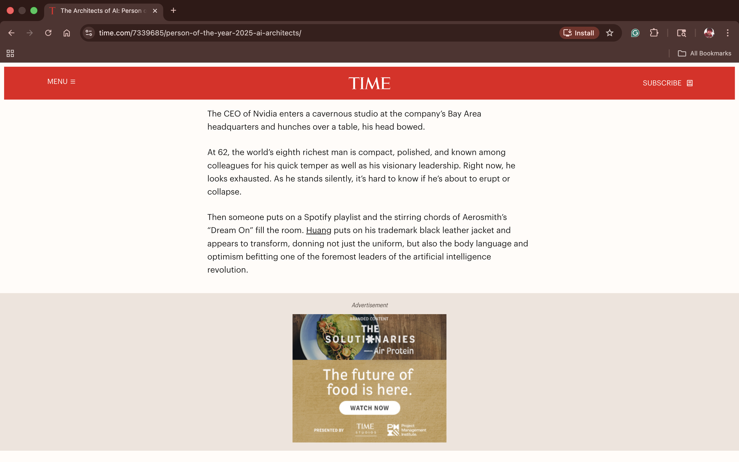Chrome browser - with ads